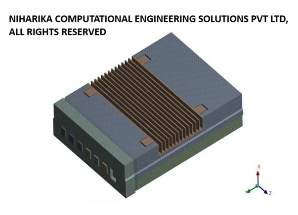 CFD analysis and thermal optimization for automotive Power train controller unit